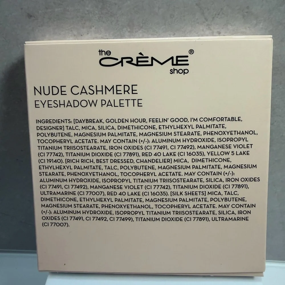 💜3/$15💜 Nude Cashmere Eyeshadow Palette